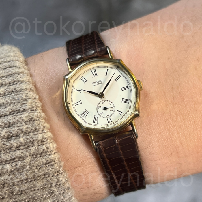 JAM TANGAN VINTAGE SEIKO “SYMPATHY” 1428-5010 OCTAGON G0LD PLATED IVORY DIAL ROMAN INDEX (LX1972)