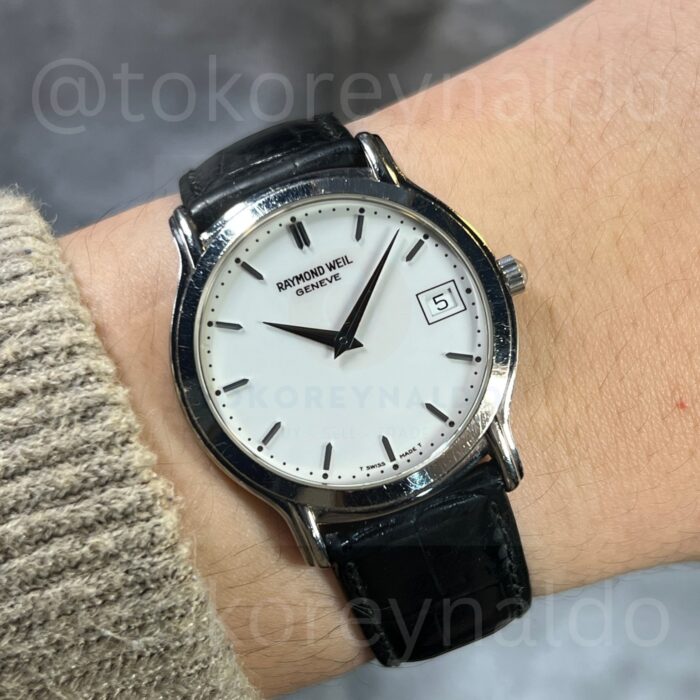 JAM TANGAN RAYMOND WEIL TRADITION 5569 “CALATRAVA” ROUND WHITE DIAL BATON HOUR MARKERS (LX2113)