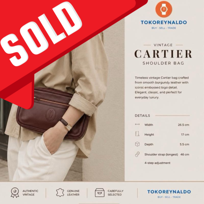 TAS VINTAGE CARTIER SHOULDER BAG (LX2348)