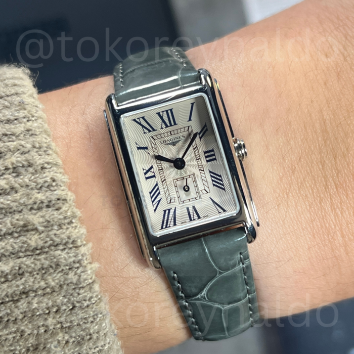 JAM TANGAN  DOLCE VITA L5.255.4 TANK SS SILVER “Flinque” DIAL WITH PAINTED ROMAN NUMERALS INDEX (LX2250)