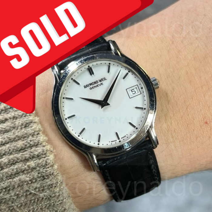 JAM TANGAN RAYMOND WEIL TRADITION 5569 “CALATRAVA” ROUND WHITE DIAL BATON HOUR MARKERS (LX2113)