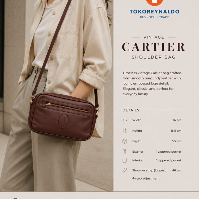 TAS VINTAGE CARTIER SHOULDER BAG (LX2353)