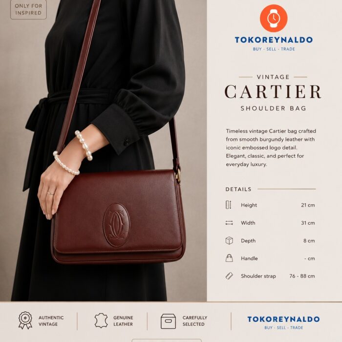 TAS VINTAGE CARTIER SHOULDER BAG (LX2344)